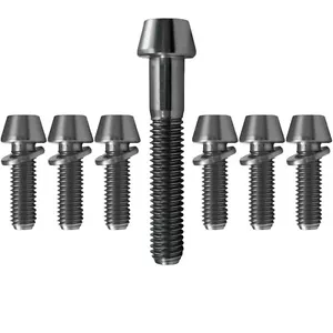 Titanstange und Headset Schrauben - 6 x M5 x 20 mm + 1 x M6 x 35 mm konischer Kopf - Bild 1 von 1
