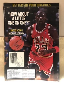 1990 Wheaties Shoot Hoops with Michael Jordan Game, Never Used/Printed in U.S. - Picture 1 of 24
