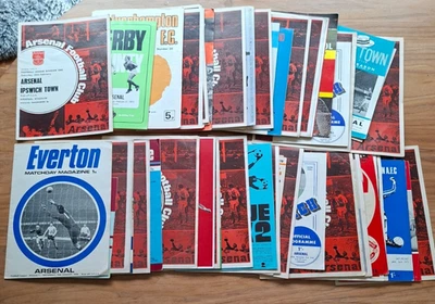 Arsenal 1970/71 - Double Winning Season Programmes (Domestic Full Set). - Image 1 of 2