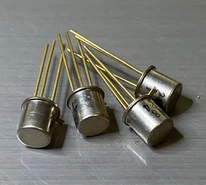 QTY 4 - 2N708 Gold Plated Leads, Silicon, NPN, Transistor - Picture 1 of 1