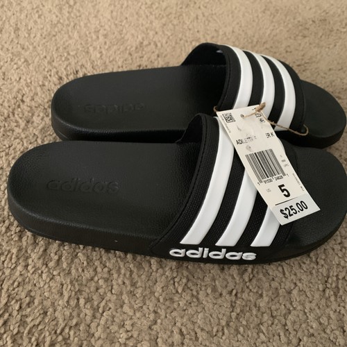 Adidas Adilette scivoli doccia bambino colore bianco e nero taglia 5