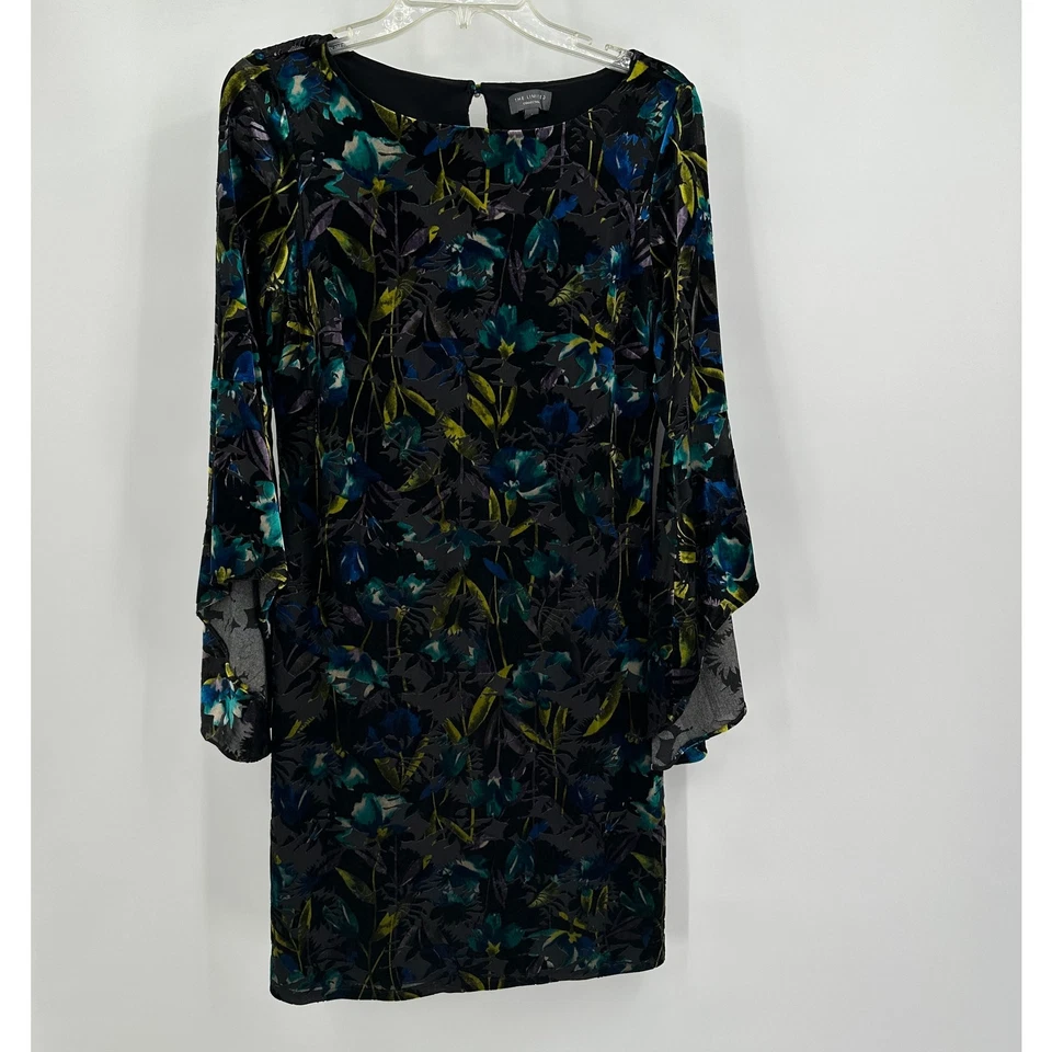 Vestido de terciopelo The Limited Collection para mujer talla S oscuro floral caprichoso Foto 1 de 4