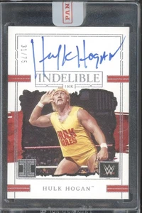 2023 Panini Impeccable WWE Legends Indelible Ink Hulk Hogan /75 Auto Autograph - Bild 1 von 2