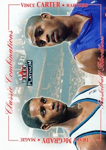 2001-02 Fleer Platinum #7CC "Vince Carter"/"Tracy McGrady" CLASSIC COMBOS! EX-NM - Picture 1 of 3
