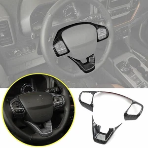Accesorios de embellecedor de cubierta de volante de carbono para Ford Bronco Sport 2021 2022 EE. UU. - Imagen 1 de 13