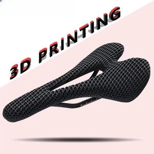 Sillín de bicicleta impreso en 3D de fibra de carbono hueco transpirable 275*143 mm sillines de ciclismo - Imagen 1 de 14
