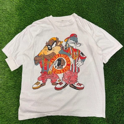 Washington Redskins Looney Tunes Taz & Bugs Tee QT5228