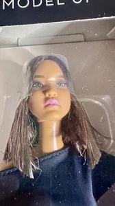 2025 Barbie Basics Model 1 Asian Brunette Black Dress Doll JBH72 - Bild 1 von 5