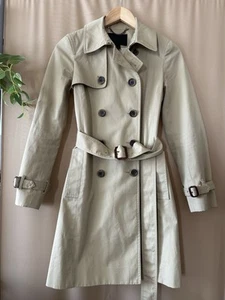 Neu Elie Tahari Damengröße 6 blau zweireihiger Trenchcoat - Bild 1 von 5