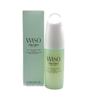 Shiseido WASO Quick Matte Moisturizer Oil-Free 2.5 Fl. Oz / 75 mL NIB - Image 1 of 3