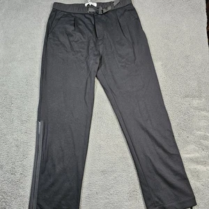 New With Tags KARL LAGERFELD Mens Size 38 Belted Stretchy Wide Leg Dress Pant - Picture 1 of 21