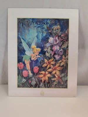 Tinkerbell David Whitaker Limited Litho 11 X 14 Verano Aturdimiento/Flores de Primavera Nuevo Foto 1 de 4