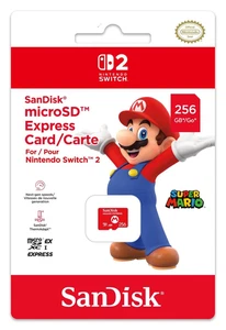 GENUINE SANDISK 256GB MICRO SD EXPRESS CARD SWITCH 2 BRAND NEW UNUSED - Zdjęcie 1 z 2