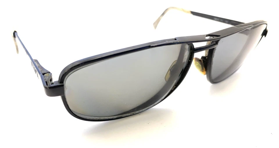 Gafas de sol Emporio Armani 068-S 706 negras aviador marcos 125 Italia diseñador Foto 1 de 4