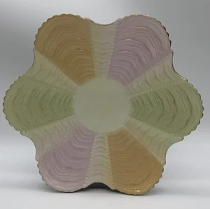 c1891 Wileman Shelley Foley Muschelmuster 9,75" Pastell Teller #150035 - Bild 1 von 6