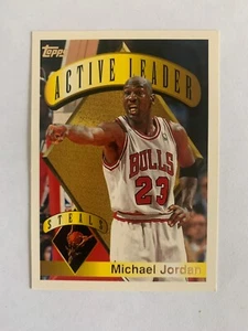 1995-96 Topps #4 Michael Jordan AL - Chicago Bulls - Foto 1 di 2