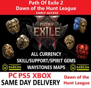 CURRENCY POE2 Dawn of the Hunt League PATH OF EXILE 2✅PC PS5 XBOX✅Divine Exalted - Picture 1 of 146