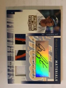 2005 DONRUSS PRIME PATCHES JAY PAYTON #MLM-4 AUTHENTIC AUTO/GAME WORN S/N'D 6/25 - Picture 1 of 6