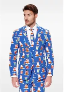 OppoSuits - Giftmas Eve -Size 40, Brand New Christmas Suit NWT In Box - Picture 1 of 15