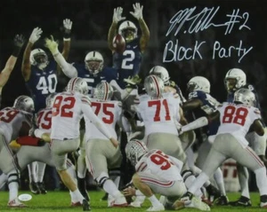Marcus Allen Penn State Autographed 16x20 Photo BLOCK PARTY vs. OSU JSA 167375 - Picture 1 of 3