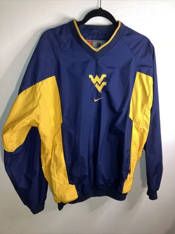 Nike Team Mens Pullover Windbreaker WVU West Virginia Mountaineers Small Cover