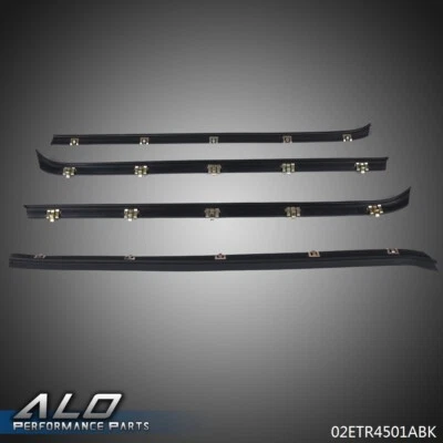 Window Sweep Felt Weatherstrip Seal Kit Fit For 81-91 Chevy GMC Pickup Truck - Image 1 of 4
