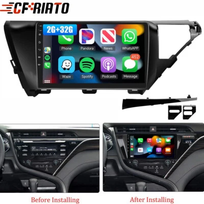 32G For 2018-2020 Toyota Camry CarPlay Android 15 Car Stereo Radio GPS Navi WIFI - Image 1 of 4