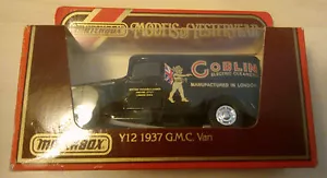 Matchbox Y12 1937 GMC Van Furgone Nero "Goblin" Nuovo in OVP - Foto 1 di 3