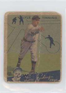1934 Goudey Big League Chewing Gum R320 Lyle Tinning #71