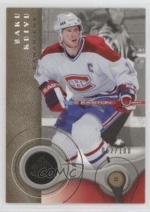 2005-06 SP Game Used Edition Gold /100 Saku Koivu #54