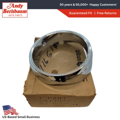 1964 Dodge 880 Right Passenger Side Outer Headlight Lamp Light Bezel 2417974 NOS - Image 1 of 4