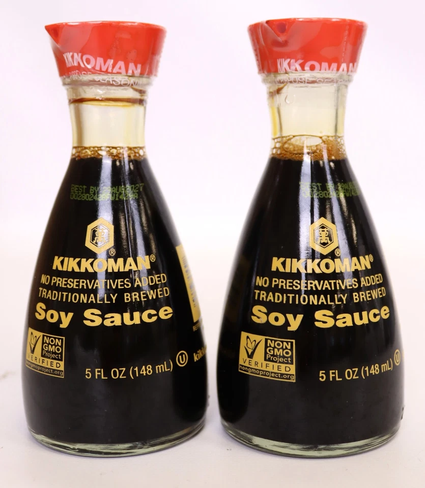 Kikkoman Naturally Brewed Soy Sauce 5 oz [ Pack of 2 ]