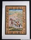 Indien 20. Jh. Malerei - Painting of Royal Riders Rajasthan Northern India Inde