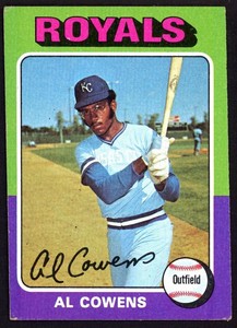 1975 Topps #437 Al Cowens RC - Kansas City Royals - EX - ID092