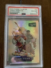 2020 Panini Prizm Draft Picks Downtown D1 James Wiseman Rookie PSA 10