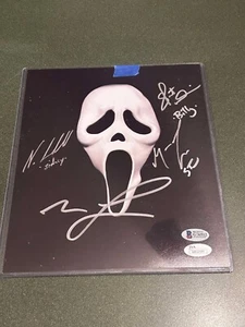 Neve Campbell Matthew Lillard Skeet Ulrich Signed 8x10 Photo Scream Beckett JSA - Picture 1 of 3