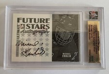 2005-06 ITG Ultimate Memorablia Future Stars Michael FROLIK Autograph SN 04/40