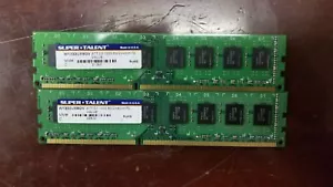 Super Talent 8GB 2x4GB PC3-10600 DDR3 1333MHz Desktop RAM Memory - Picture 1 of 1