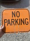 Traffic Cone Sign No Parking Made Of Uv-Resistant Plastic Sign 12 3/4" X 10 3/4"