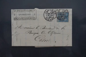 L-376 Cachet T84 de Clamecy (Nièvre) sur n°90 - Imagen 1 de 2