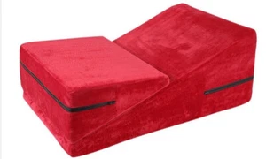 Wedge ramp love pillow set red (liberator wedge ramp style love furniture) - Picture 1 of 6