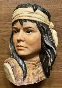 Limited Edition 1985 Young Geronimo 236/2500 Büste Keramik Statue Apache Vintage A6 - Bild 1 von 12