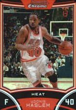 2008-09 Bowman Chrome Refractors Blue #56 Udonis Haslem/99 - NM-MT