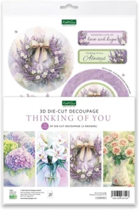 Designs Thinking of You 3D Die Cut Decoupage Collection for Card Making Supplies - Picture 1 of 9