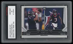 C.J. Tarjeta de novato doble NFL CJ Stroud/Tank Dell 2023 Panini Instantánea 1er grado 10 - Imagen 1 de 2
