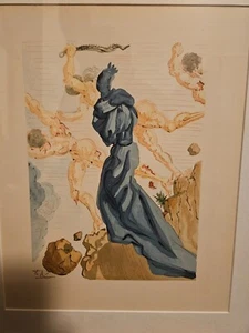SALVADOR DALI - Divine Comedy Original Woodblock Print - Picture 1 of 2