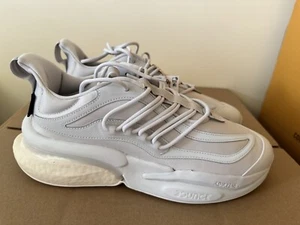 adidas Men’s 11 ALPHABOOST V1 SHOES Dash Grey / Grey One / Core Black IE9704 NEW - Picture 1 of 6