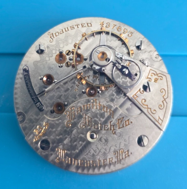 18 SIZE HAMILTON GRADE 940 RAILROAD 21 JEWEL SINGLE ROLLER POCKET WATCH PARTS - Image 1 of 1