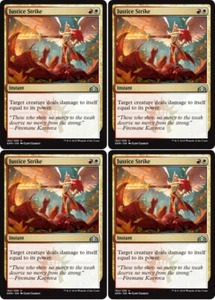 MTG - 4x JUSTICE STRIKE - Guilds of Ravnica (U) - Picture 1 of 1