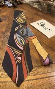 TRAJE DE DISEÑADOR ARTÍSTICO PINTADO A MANO LAUREN MERYL CORBATA ENVÍO GRATUITO - Imagen 1 de 5